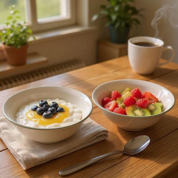 Corelle Thymeless Herbs Collection Set of 2 Cereal Soup Bowls 6 3/4" - Picture 1 of 9